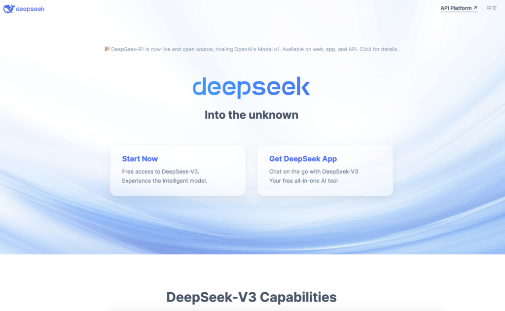 DeepSeek site